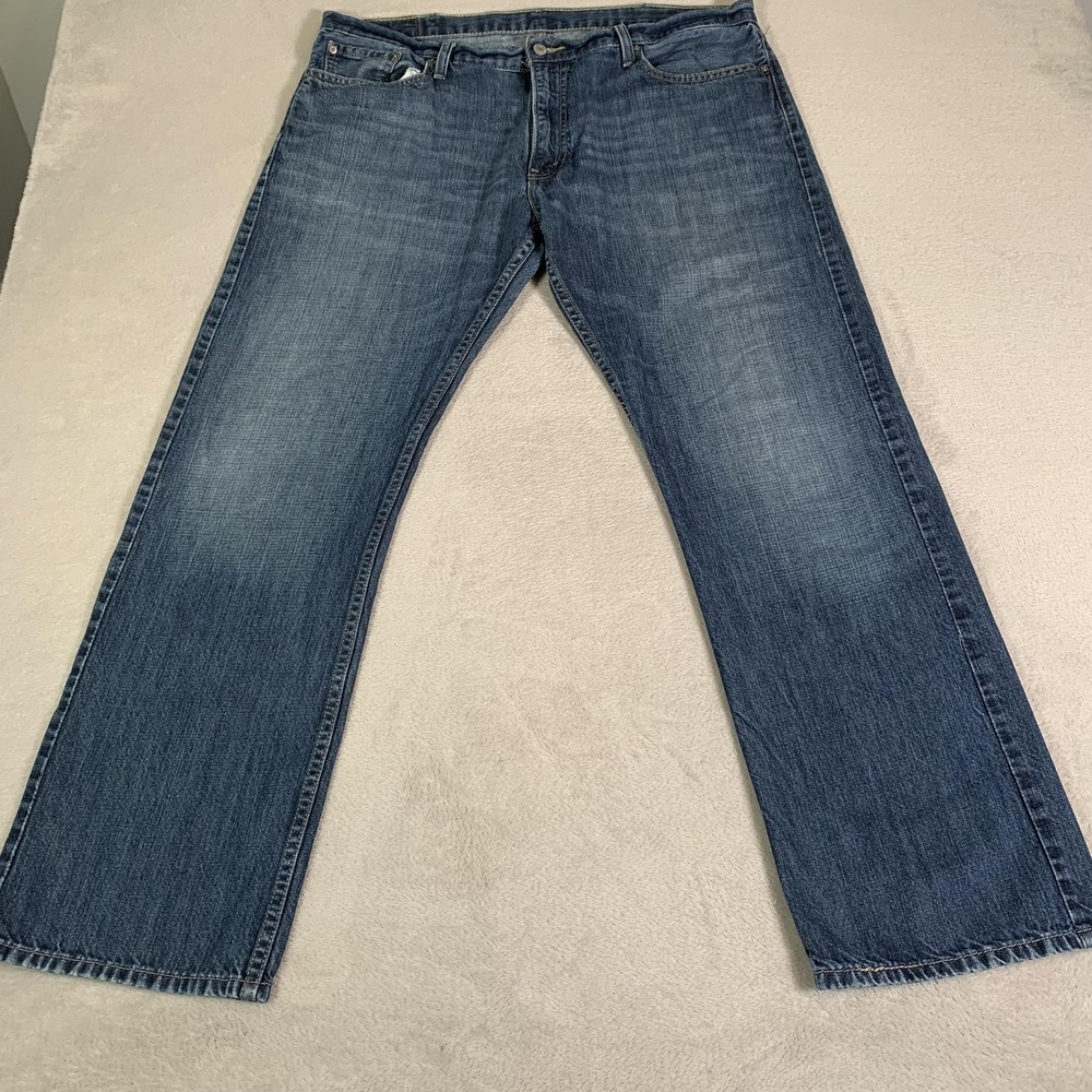Vintage Levis 514 Jeans Mens 40x32 Blue Medium Wash Slim Straight Denim Zip Fly